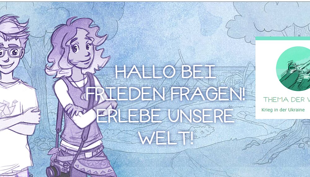 Die Internetplattform frieden-fragen.de