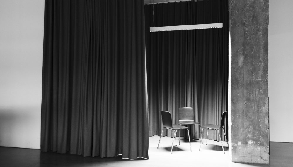 Our work aims to create space for conflict transformation. Three chairs in the Berghof office in Berlin create an invitation to dialogue.