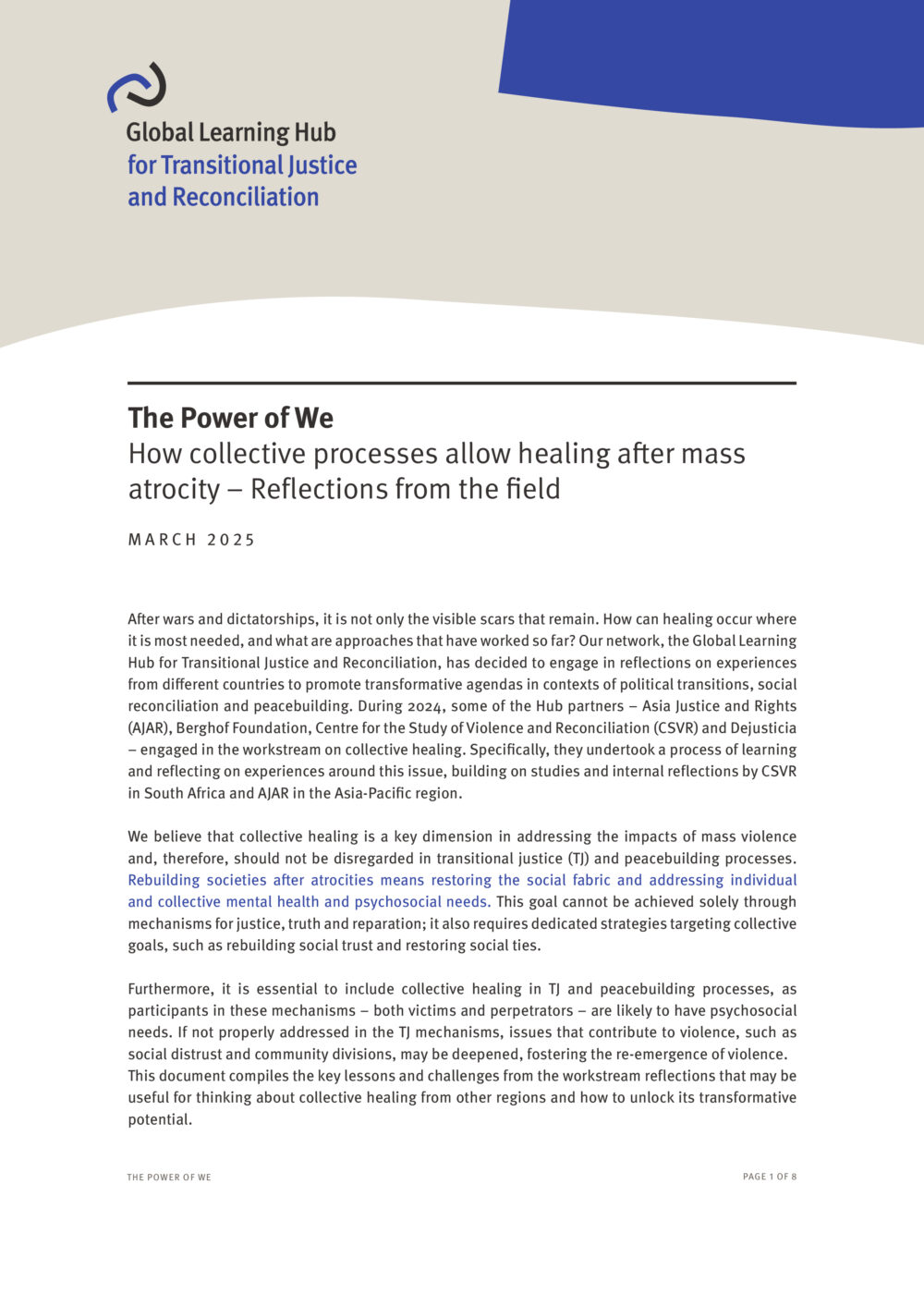 Cover Photo of Publication